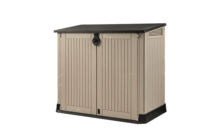 Keter Store-It-Out Midi Garden Storage 130 x 74 x 110cm - Beige/Brown