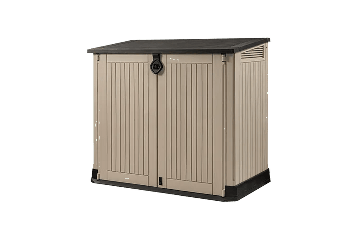 Keter Store-It-Out Midi Garden Storage 130 x 74 x 110cm - Beige/Brown