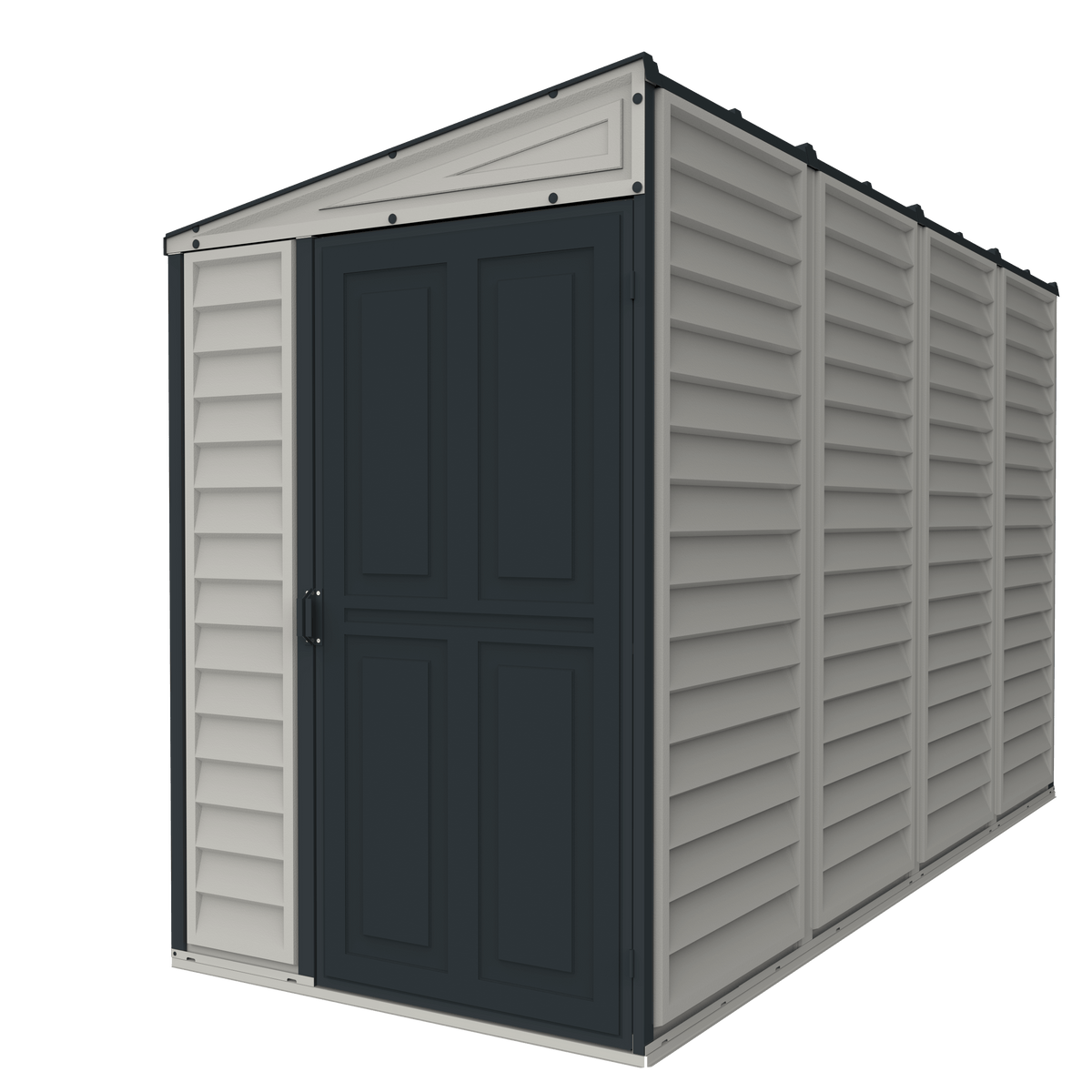 Duramax 4x10 Sidemate Shed Gray with Foundation 36725