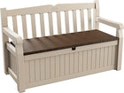 Keter Eden 265L Outdoor Storage Bench - Beige/Brown