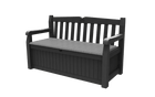 Keter Eden 265L Outdoor Storage Bench - Graphite/Light Grey